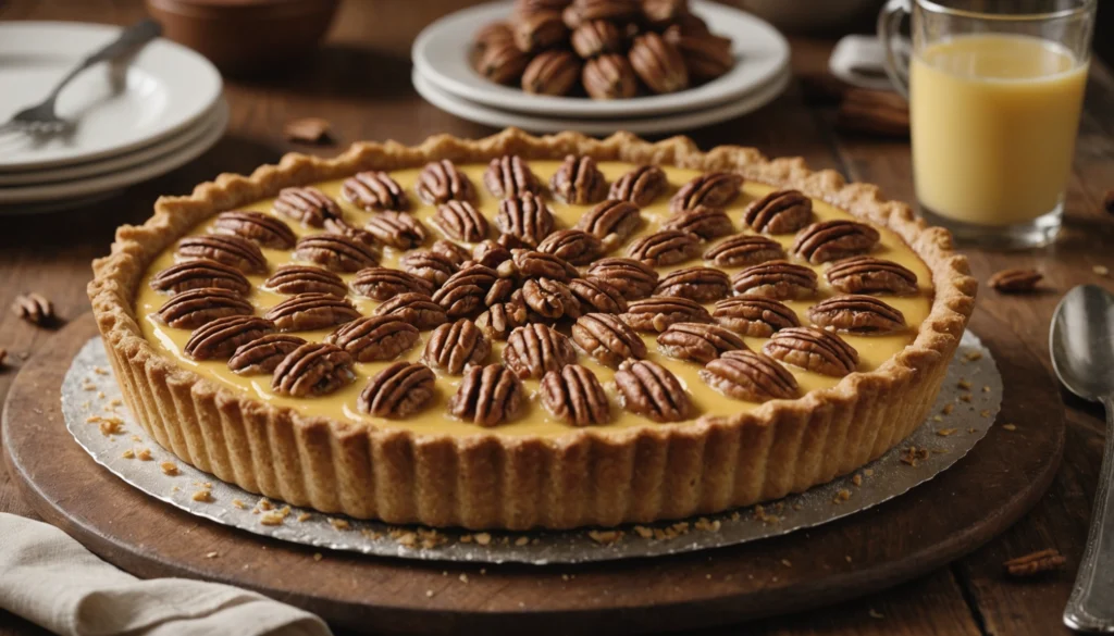 tarte vanille pecan
