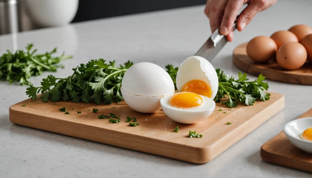 comment couper les oeufs durs