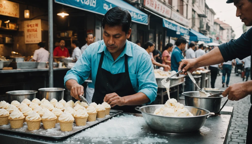 glaces roulées